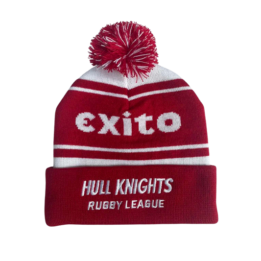 Hull Knights Rugby League Bobble Hat Red